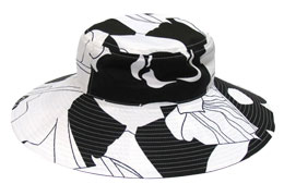 Черно белая шляпа!