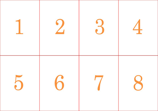 Расположение листов стенгазеты на 23 февраля